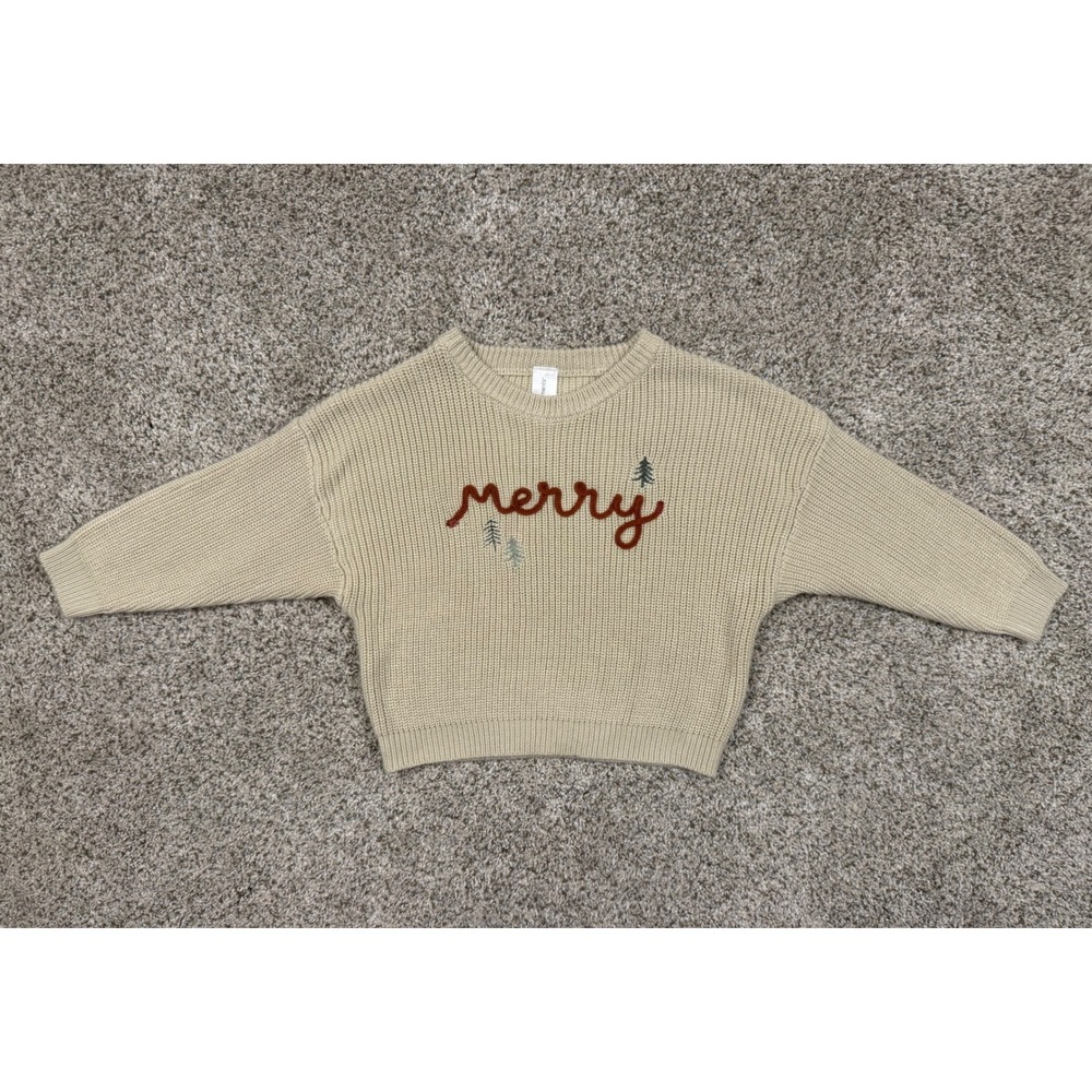 Modern Moments by Gerber Sweater Kids 24M Beige Merry Holiday Knit